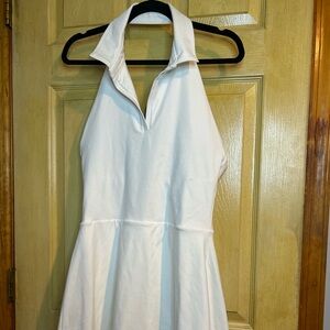 NWT GapFit Power Polo Halter Dress in White sz L